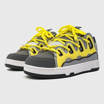 Sokak hip-hop Paten ayakkabı Erkek kadın gündelik ayakkabı 2023 Erkek Yürüyüş spor ayakkabılar Açık Ayakkabı Erkek Yumuşak Taban yürüyüş ayakkabısı