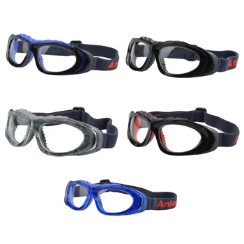Spor Gözlükleri Yetişkin Koruyucu Güvenlik Gözlükleri Basketbol Gözlükleri, Ayarlanabilir D5QD