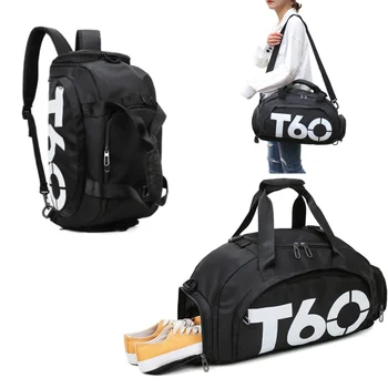 Spor çanta Ayakkabı Bölmesi ile silindir seyahat çantası Su Geçirmez küçük seyahat çantası kadınlar ve Erkekler için Hafif Spor Sırt Çantası