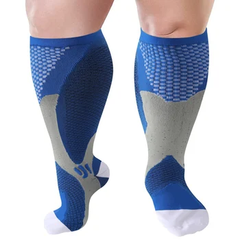 Sıkıştırma Çorap Promosyon Zayıflama Sıkıştırma Çorap Anti-Yorgunluk Rahat Diz Yüksek Çorap