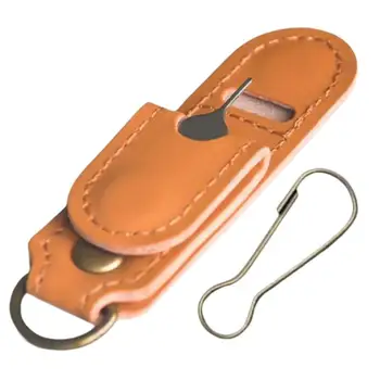 Sım kart tutucu PU Deri itici pim çanta Ayrılabilir O-ring ile Taşınabilir Telefon kart çantası anti-kayıp Anahtarlık Hediyeler   