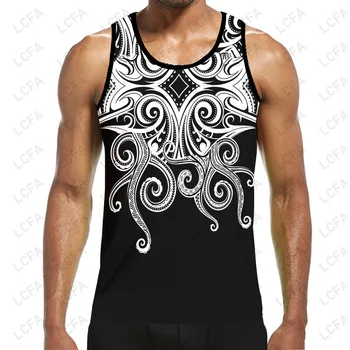 Tahiti Polinezyası 3d Baskı Kolsuz erkek t-shirtü Tank Top erkek Yelek Moda Rahat Harajuku Yelek Gömlek Dropship Y2k 