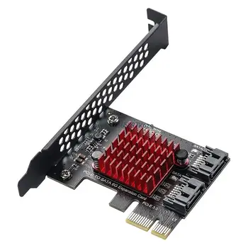 Tam Hız PCIE Gen3 Genişleme Kartı PCIE X1 Tam Hız 2 Port Transfer Adaptörü Hızlı 6Gbps