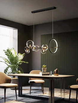 Tasarımcının lamba ışığı Lüks Restoran Bar Avize Dükkanı Ticari Yaratıcı Modern şerit lamba İskandinav Kabarcık Lamba
