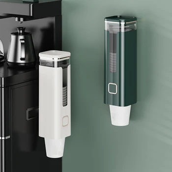 Tek kullanımlık Bardak Standı Duvar Su kağıt bardak Dağıtıcı Kağıt Bardak Otomatik Çıkarıcı Mutfak Ofis Ev için Banyo
