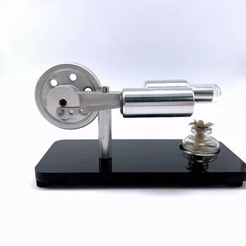 Tek Silindirli Stirling Motoru Metal Mikro Jeneratör DIY Fizik Deneyleri Oyuncaklar Çocuklar Yetişkinler için Hediyeler