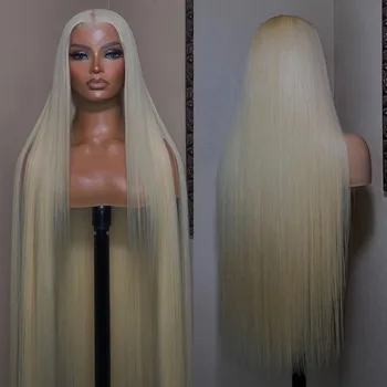 Tutkalsız 13x4 Bal Sarışın düz insan saçı Peruk Kadınlar İçin Brezilyalı 13x6 Hd Dantel 613 Barbie Sarışın Düz Dantel ön Peruk