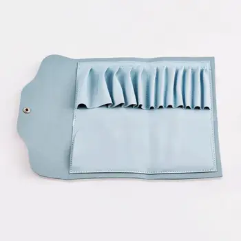 Uygun Popüler Kozmetik Çantası Kolay Temizlenebilir Yumuşak 12 Fırçalar kozmetik çantası Toz geçirmez Kozmetik Çantası Açık