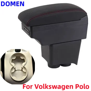 Volkswagen Polo için Kol Dayama VW Polo İçin 9N 3 Araba Kol Dayama kutusu 2002 2003 2004 2005 2006 2007 2008 2009 Güçlendirme parçaları USB Küllük