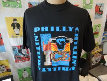 Vıntage 90'lı Schlitz Bull Buz Philly Chillin Bira Malt Likör T Shirt XL uzun kollu