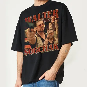 Walter Sobchak Erkekler için Vintage Tişört