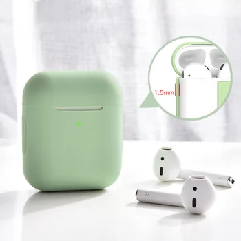 Yeni kulaklık kutusu Apple Airpods İçin 2 Silikon Koruyucu Kapak Airpods İçin 1/2 Su Geçirmez Kablosuz Anti-fall Kabuk Şarj Kutusu