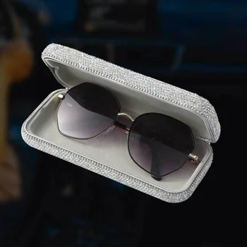 Yeni Parlak Gözlük saklama kutusu Rhinestones Gözlük Kılıfları Güneş Gözlüğü Gözlük Kadınlar İçin Miyopi Gözlük Koruyucu Kılıflar