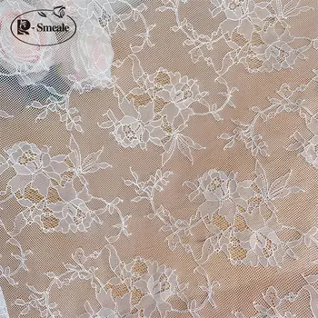 Yeni Sınır Çiçek Dalgalı Kenar Yumuşak Dantel Kumaş düğün elbisesi çocuk Perde Jakarlı Cilt Dostu Rahat Kumaş RS4240