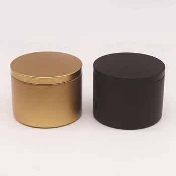 Yeniden kullanılabilir çay kapları DIY Mumlar Kutular Küçük Yuvarlak Kutular Boş Teneke Teneke Mini Kutu Kapaklı
