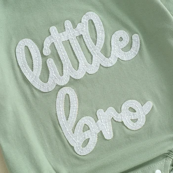 Yenidoğan Bebek Kız Erkek Küçük Kardeş Büyük Kardeş Eşleştirme Kıyafetler Kısa Kollu Romper T Shirt yaz giysileri