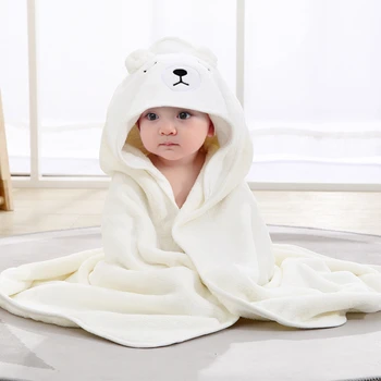 Yenidoğan Şal Battaniye Pamuk Polar Battaniye 0-12 Ay Bebek 4 Mevsim Emici Sıcak Battaniye Çocuk banyo havlusu Yeni