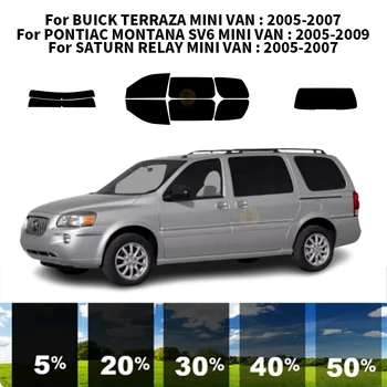 Önceden kesilmiş nanoceramics araba UV Pencere Tonu Kiti Otomotiv Cam filmi BUİCK TERRAZA İçin MİNİ VAN 2005-2007